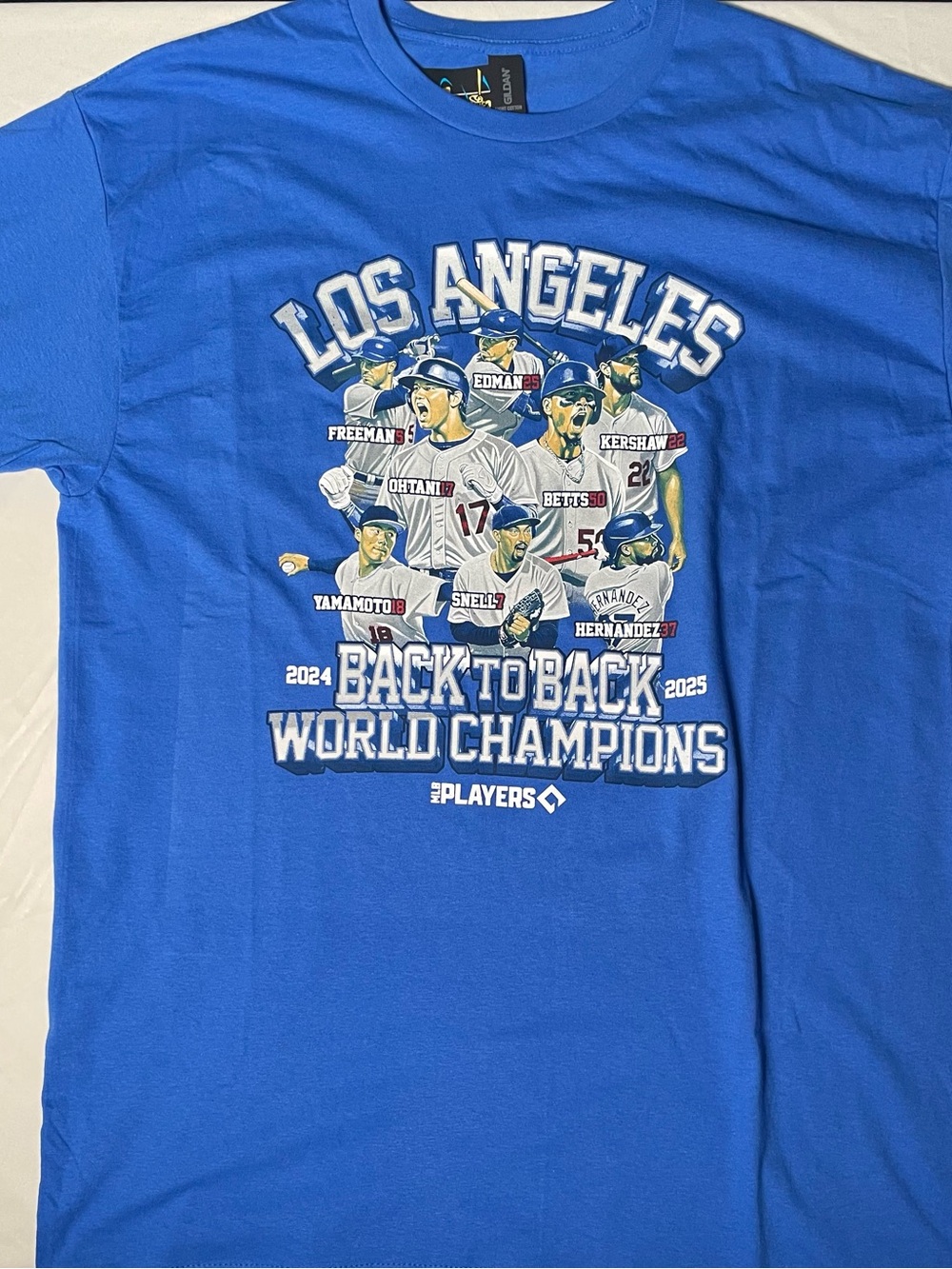 LA Dodgers 2024-2025 Back to Back World Series Champions T-Shirt NWT